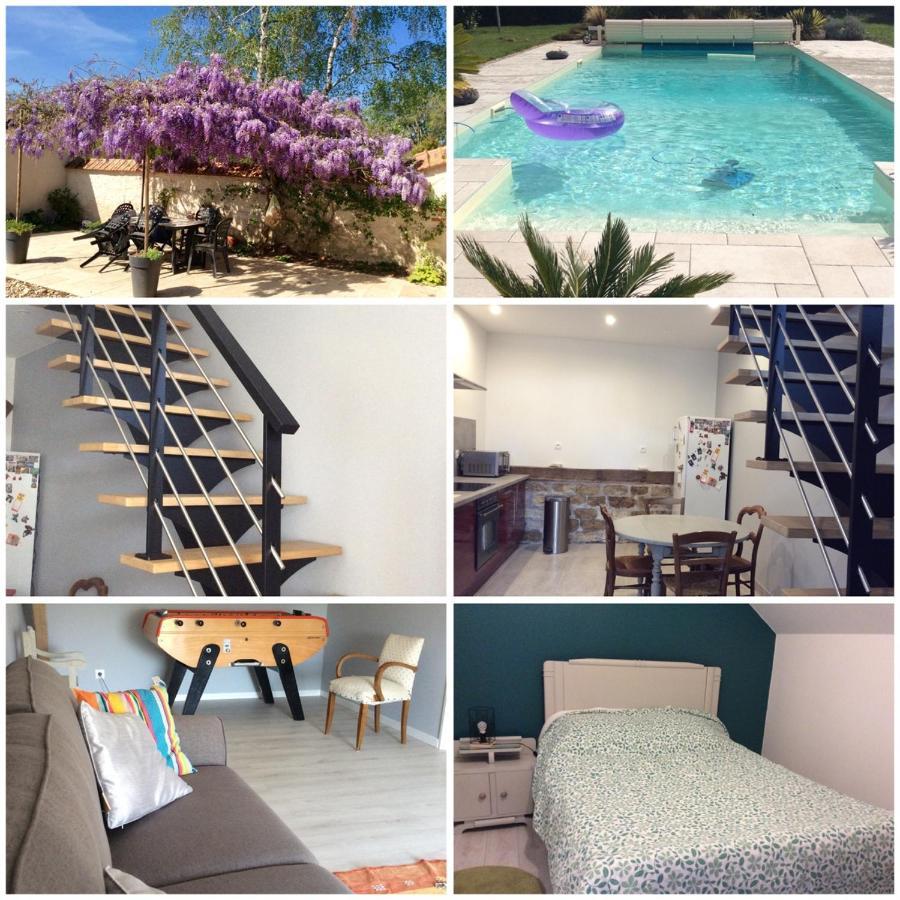 Civray  Gite Des Ouches - Piscine מראה חיצוני תמונה